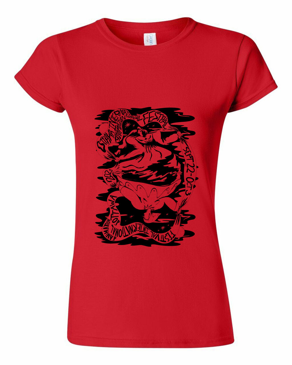 OIAF 2021 official women's t-shirt red