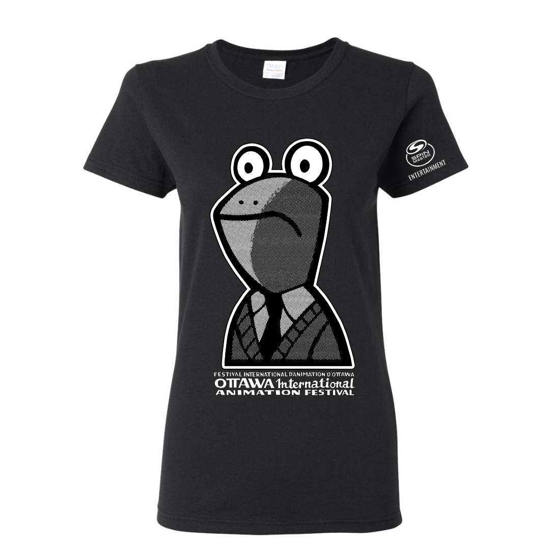 OIAF 2026 Frogworth T-shirt (Black)- Fitted Style