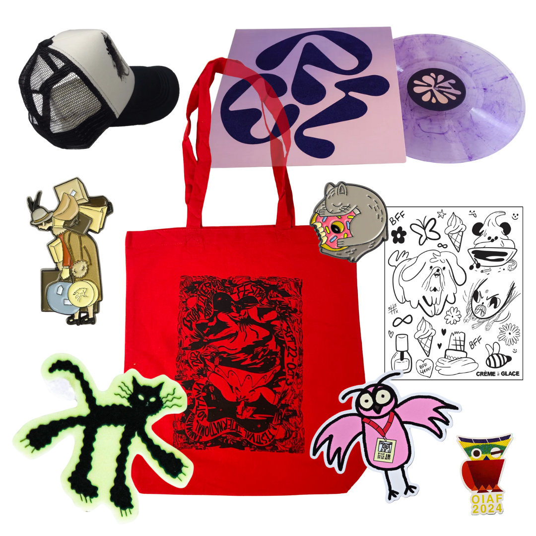 animation festival merch reusable tote bag environmentally friendly art