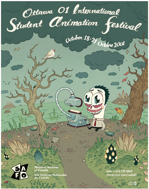 2001 OIAF Poster by David Cooper