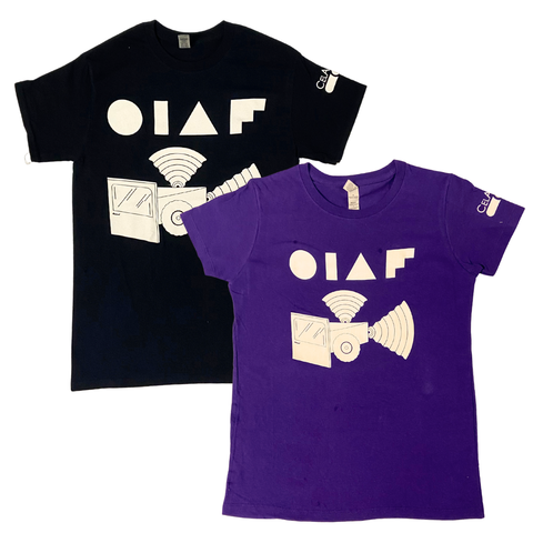 2022 Men's short sleeve t-shirt (Black and Purple)