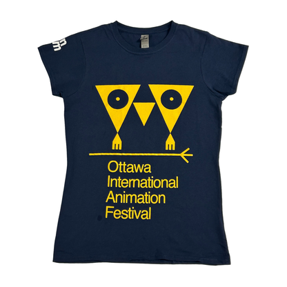 2023 OIAF Women's T-shirt (Black and Navy)