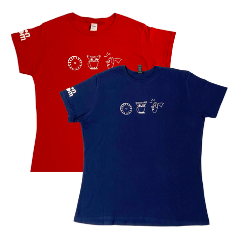 OIAF 2024 Men's T-Shirt (Red and Navy)