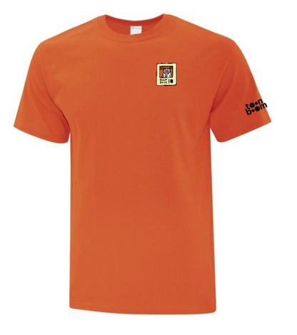 OIAF 2025 Fitted T-Shirt (Black, Light Blue, and Orange)