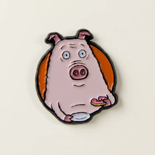 Animal Behaviour Todd the Pig pin