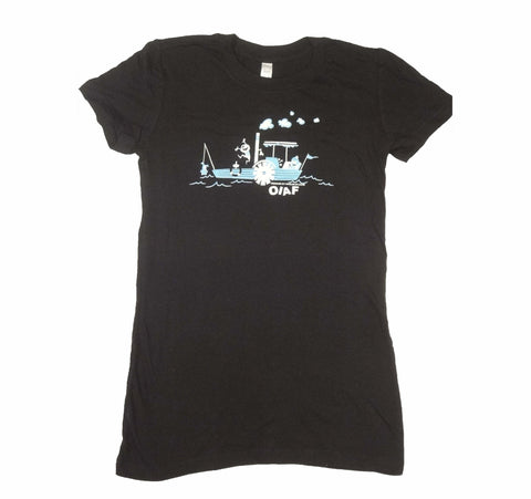 Boat Tee T-shirt (Women's Black)