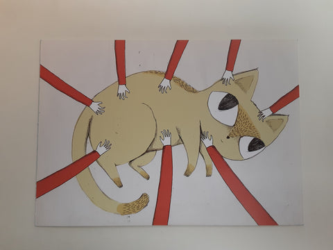 Postcard " Pet Me "