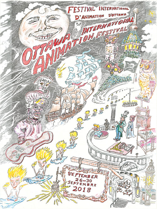 OIAF 2018 poster designed by Bruce Bickford