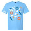 IFFO Blue Unisex Tshirt shapes on front