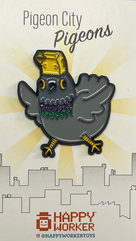 Pigeon - Paper Bag Pin