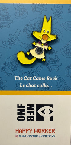 The Cat Came Back - Angel Cat Pin