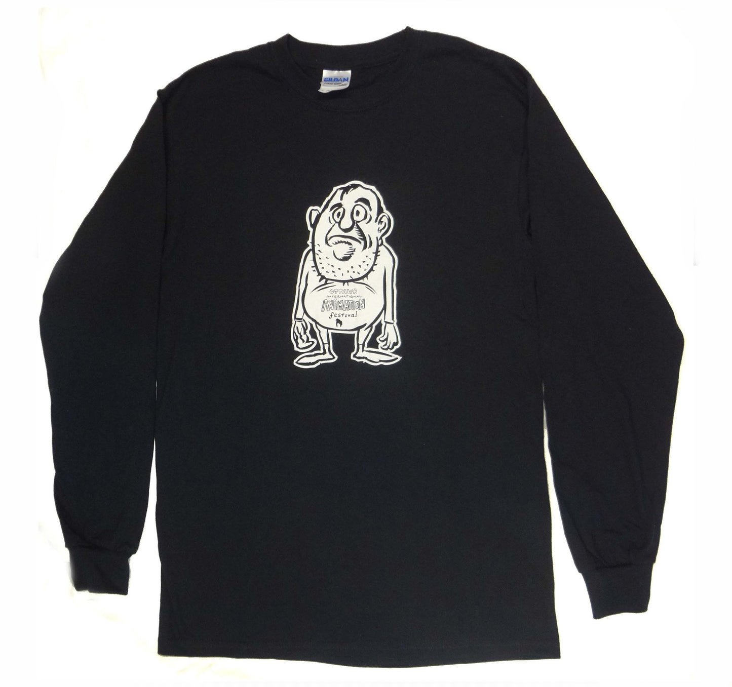 Bubba OIAF long sleeve t-shirt designed by Gary Leib men's black