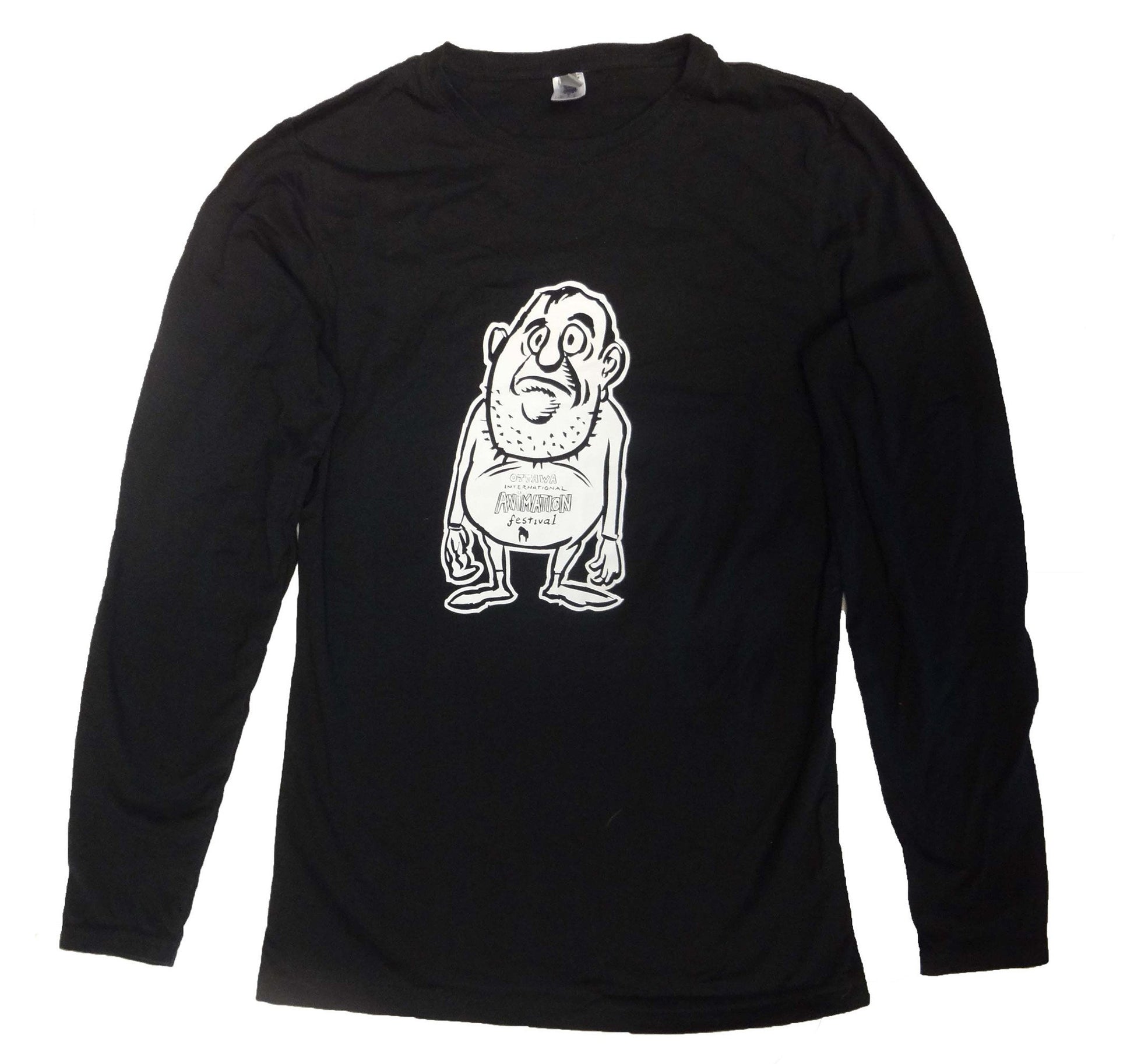 Bubba OIAF long sleeve t-shirt designed by Gary Leib women's black