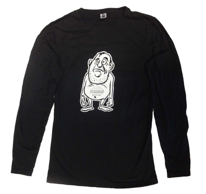 Bubba OIAF long sleeve t-shirt designed by Gary Leib women's black