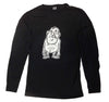 Bubba OIAF long sleeve t-shirt designed by Gary Leib women's black