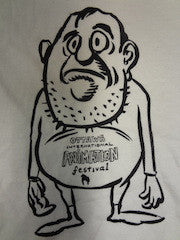 Bubba OIAF youth t-shirt designed by Gary Leib white graphic