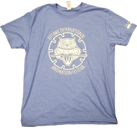OIAF 2019 official men's t-shirt metro blue