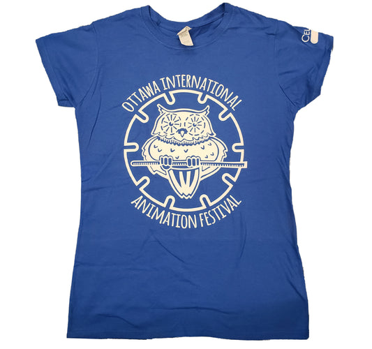 OIAF 2019 official women's t-shirt royal blue