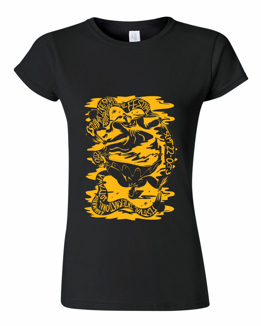 OIAF 2021 official women's t-shirt black