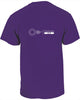 Back of OIAF 2022 youth t-shirt purple