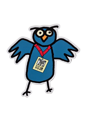 OIAF 2025 Blue Owl Sticker