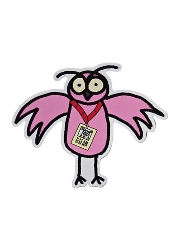 OIAF 2025 Pink Owl Sticker