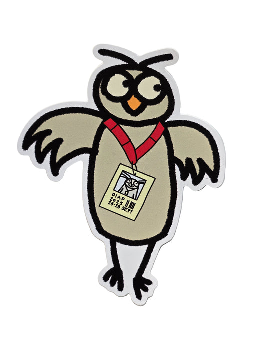 OIAF 2025 Gray Owl Sticker