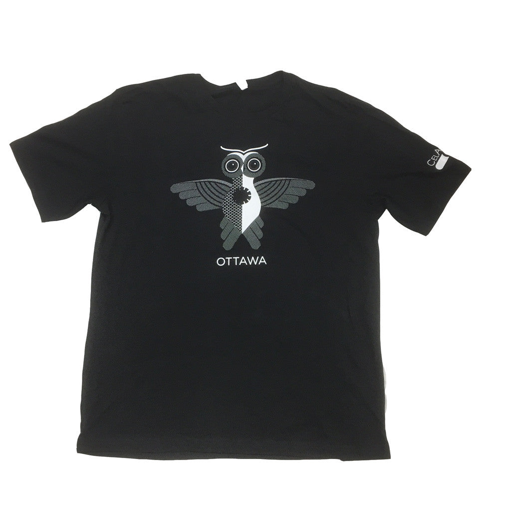 OIAF 2016 owl men's t-shirt black