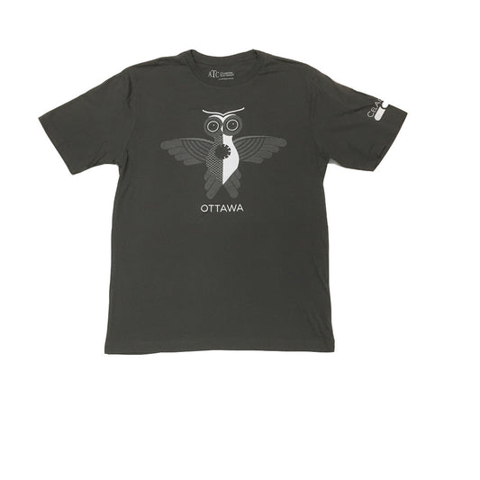OIAF 2016 owl men's t-shirt coal grey