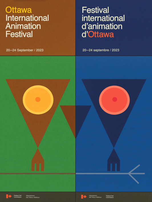OIAF 2023 poster designed by Matthew Rankin