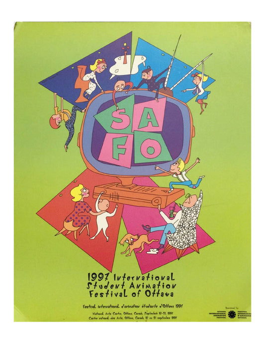 OIAF 1997 poster designed by Romi Caron