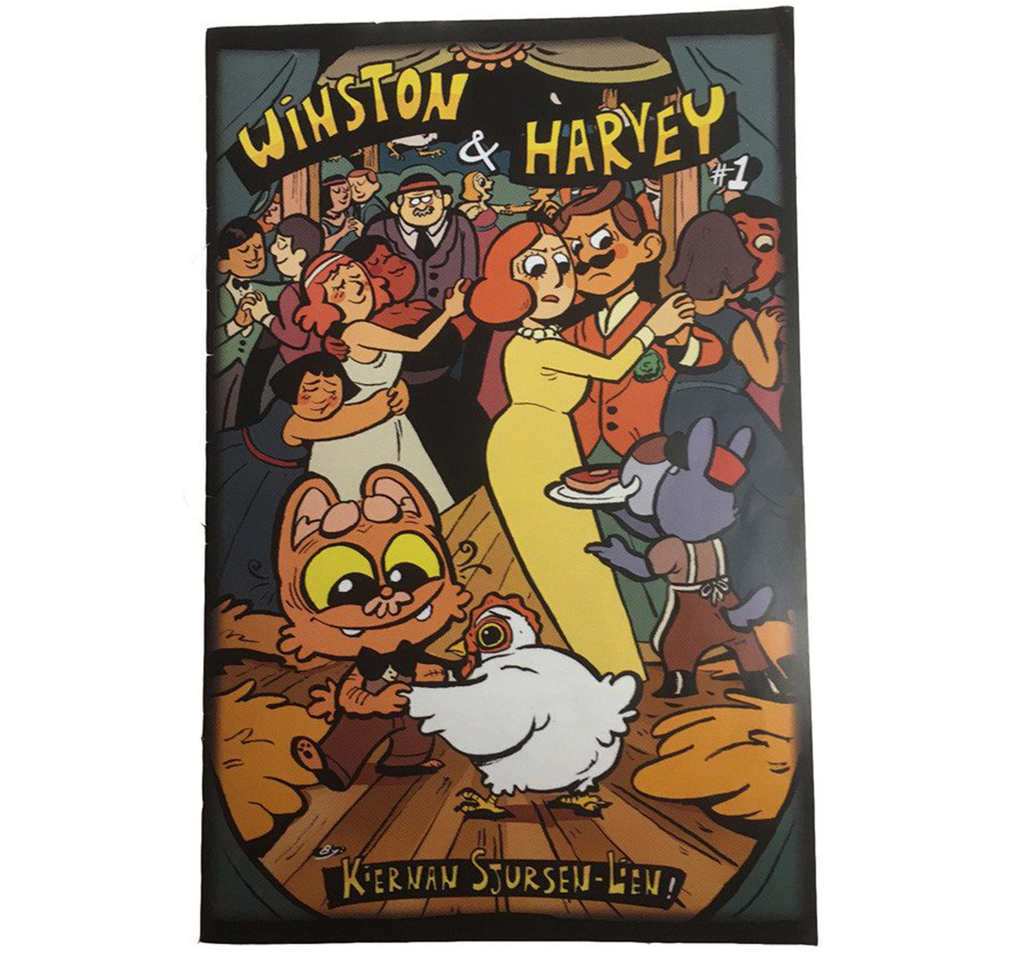 Winston and Harvey number one 1 by Kiernan Sjursen-Lien comic book signed copy