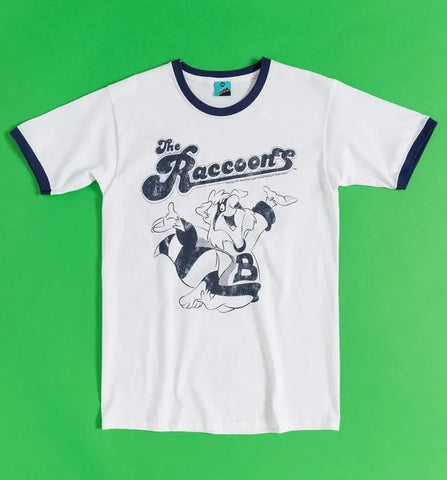 The Raccoons - Bert White Ringer T-Shirt
