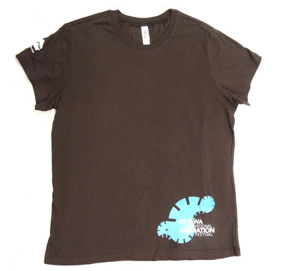 Vintage OIAF women's t-shirt brown