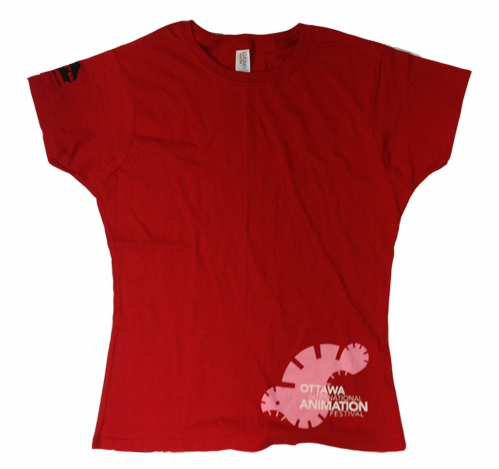 Vintage OIAF women's t-shirt red