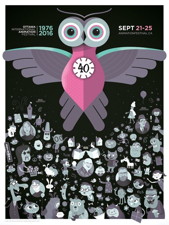 OIAF 2016 poster designed by Michael Zavacky