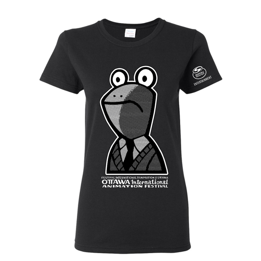 OIAF 2026 Frogworth T-shirt (Black)- Fitted Style