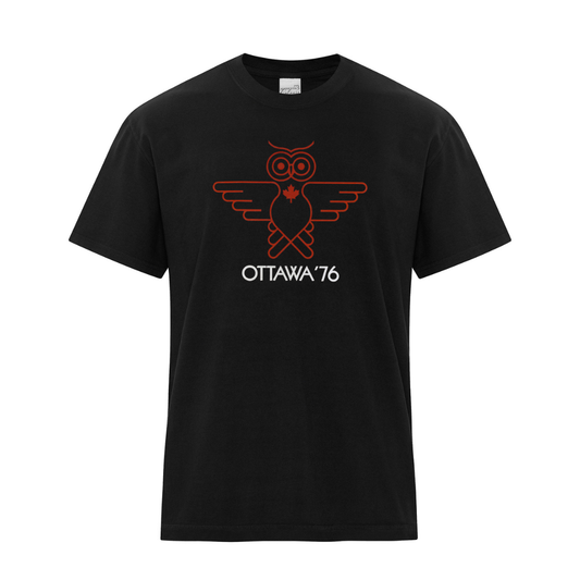 Ottawa '76 Retro T-Shirt (Black) - Standard/Unisex